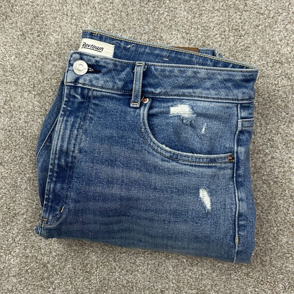 Revtown Jeans Women's Size 32 Regular Denim‎ Straight Leg Stretch Blue